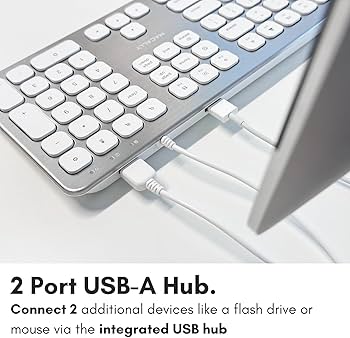 Amazon.com: Macally Wired Keyboard for Mac with USB Ports for